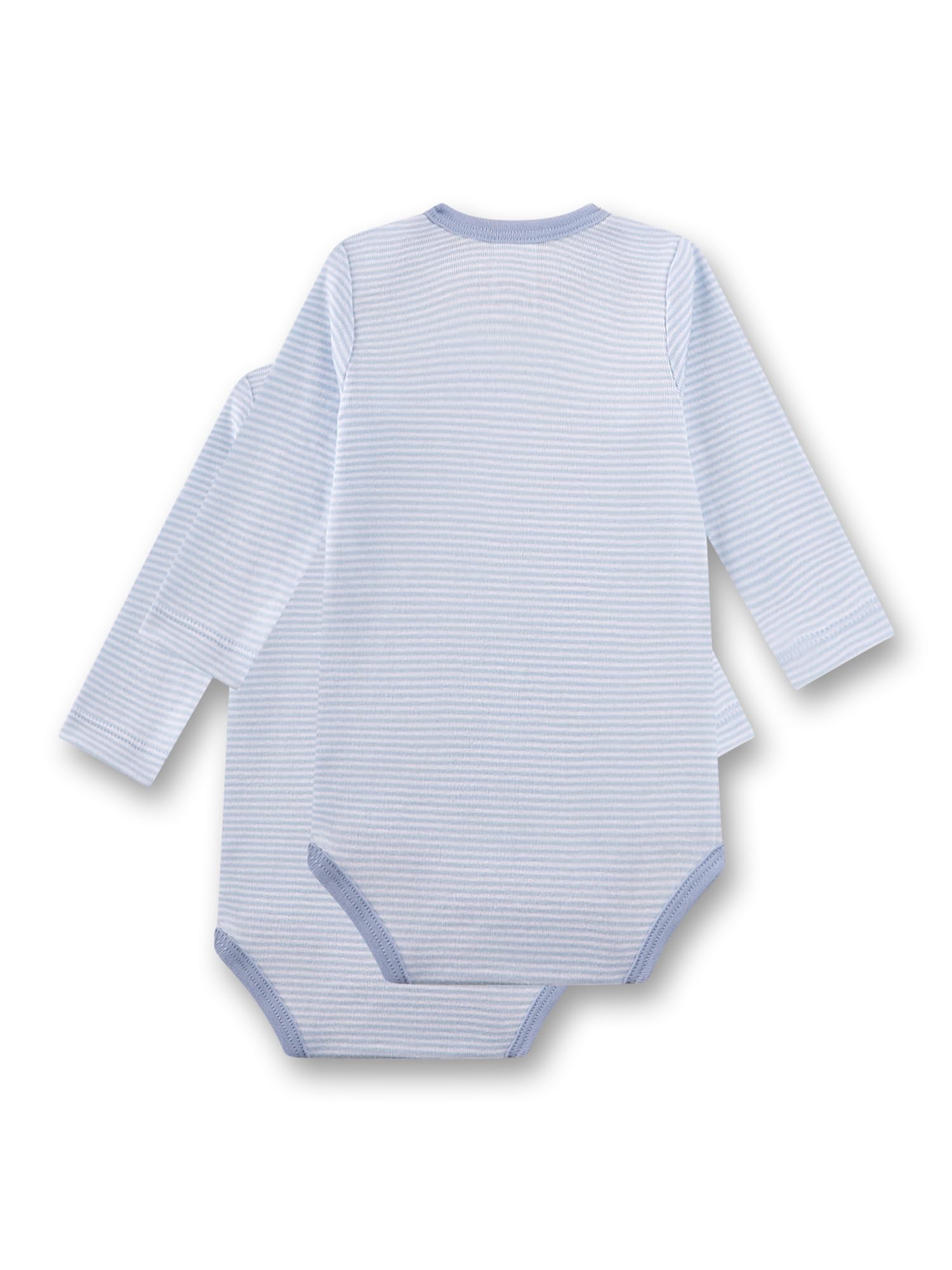 sanetta-baby-body-doppelpack-langarm-blau-wei-streifen-f-r-jungen-aus-100-bio-ba image 2