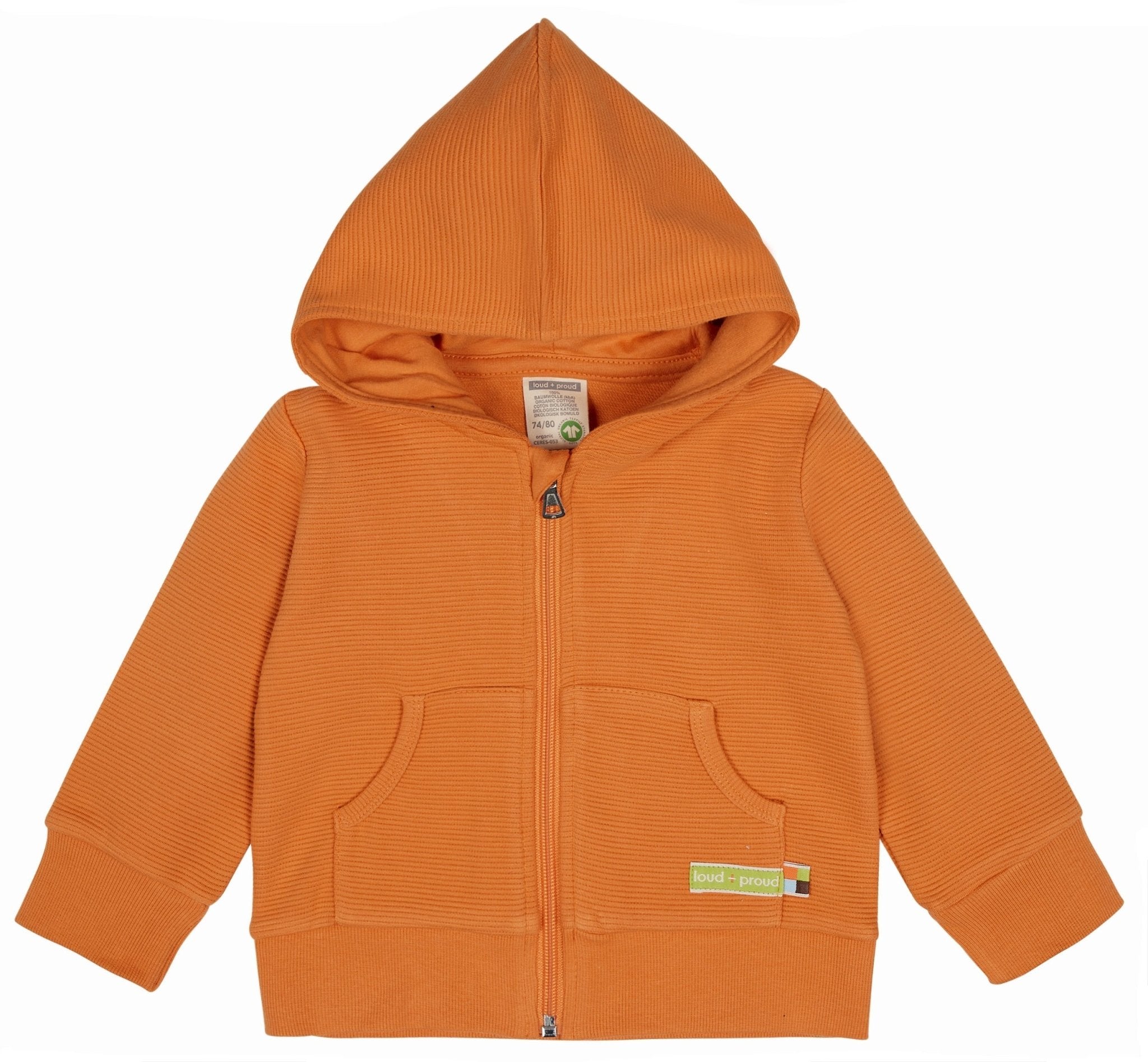 loud-proud-kapuzenjacke-rippenstruktur-sweatjacke-mit-rei-verschluss image 5