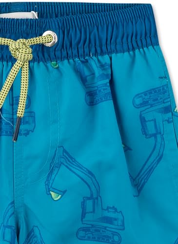 sanetta-jungen-badeshorts-blau-bagger-aus-recyceltem-polyester image 6