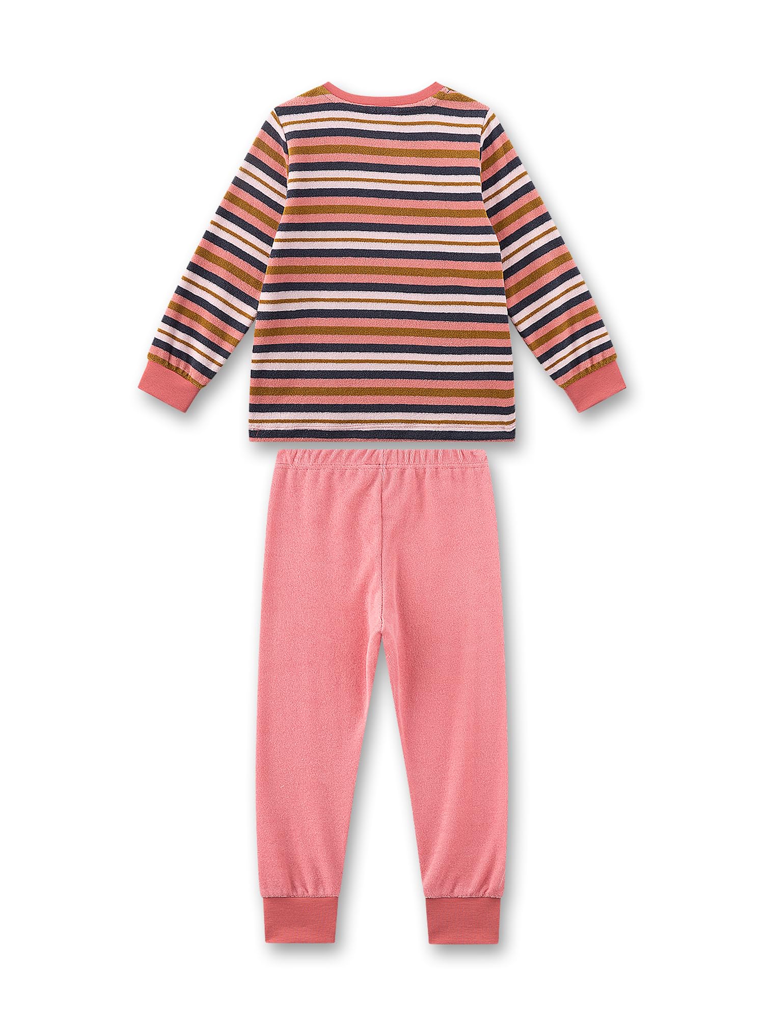 sanetta-m-dchen-schlafanzug-lang-rosa-ringel-frott-e-kinderpyjama image 2