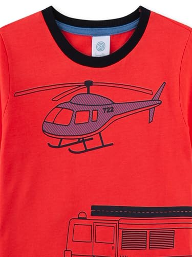 sanetta-jungen-schlafanzug-kurz-rot-hubschrauber-100-bio-baumwolle image 6