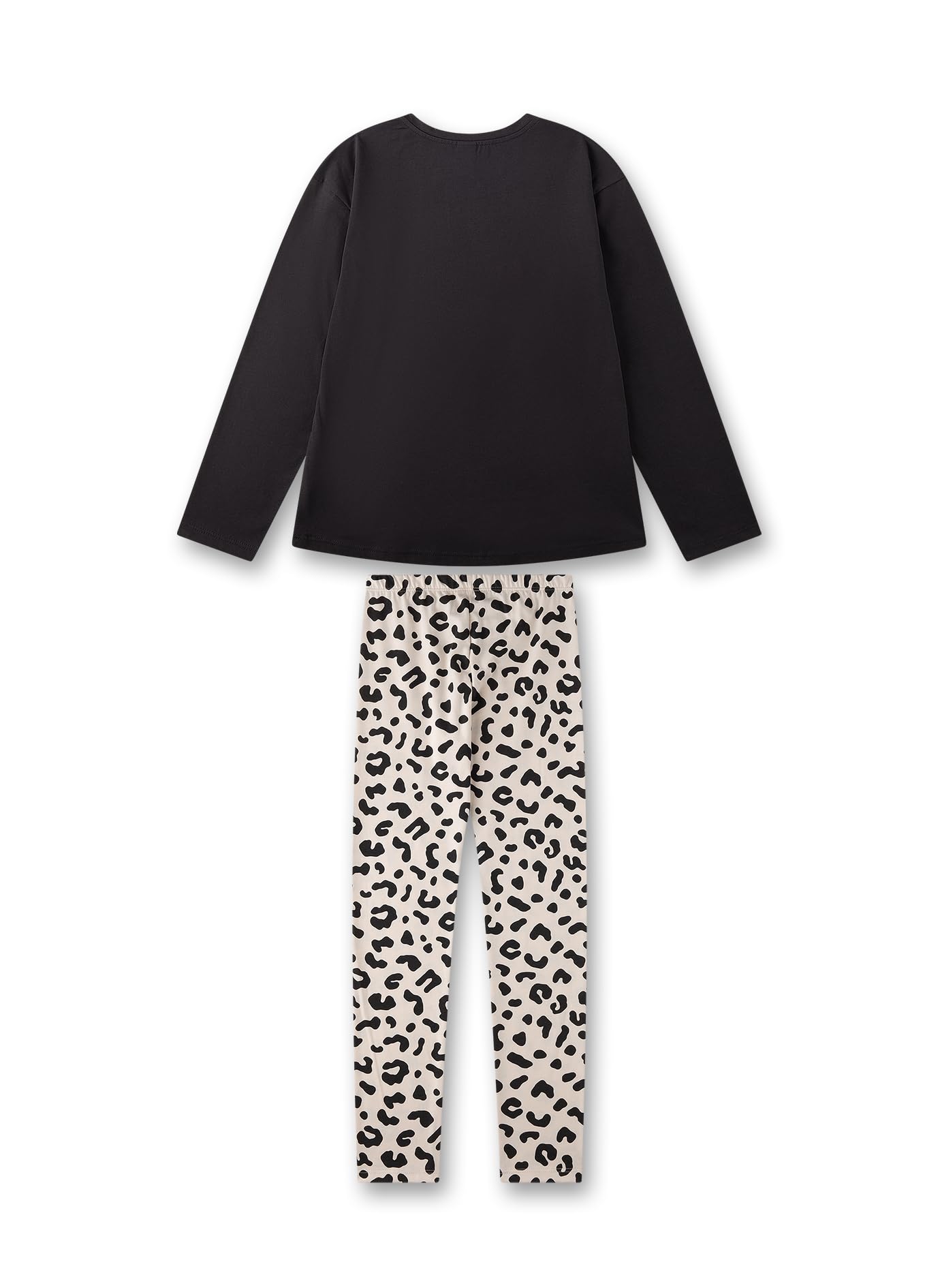 sanetta-m-dchen-schlafanzug-schwarz-pyjamaset-aus-baumwolle image 2
