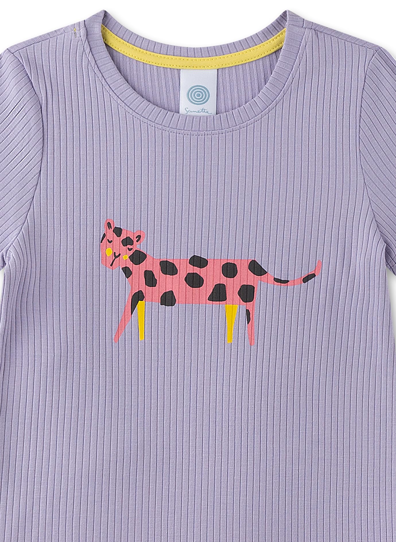 sanetta-m-dchen-schlafanzug-kurz-lila-pyjamaset-aus-viskose-baumwoll-mix image 3
