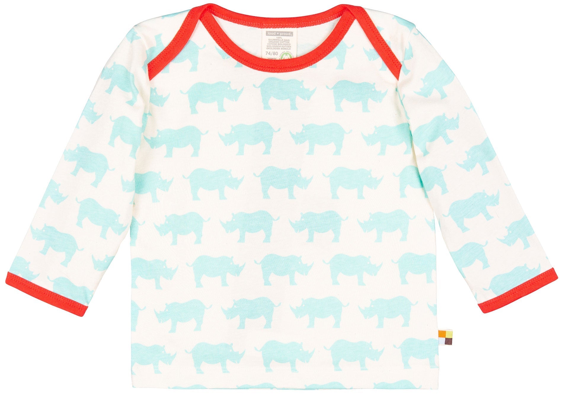 loud-proud-shirt-druck-tiermotiv-ungef-rbt-kinder-langarmshirt image 1