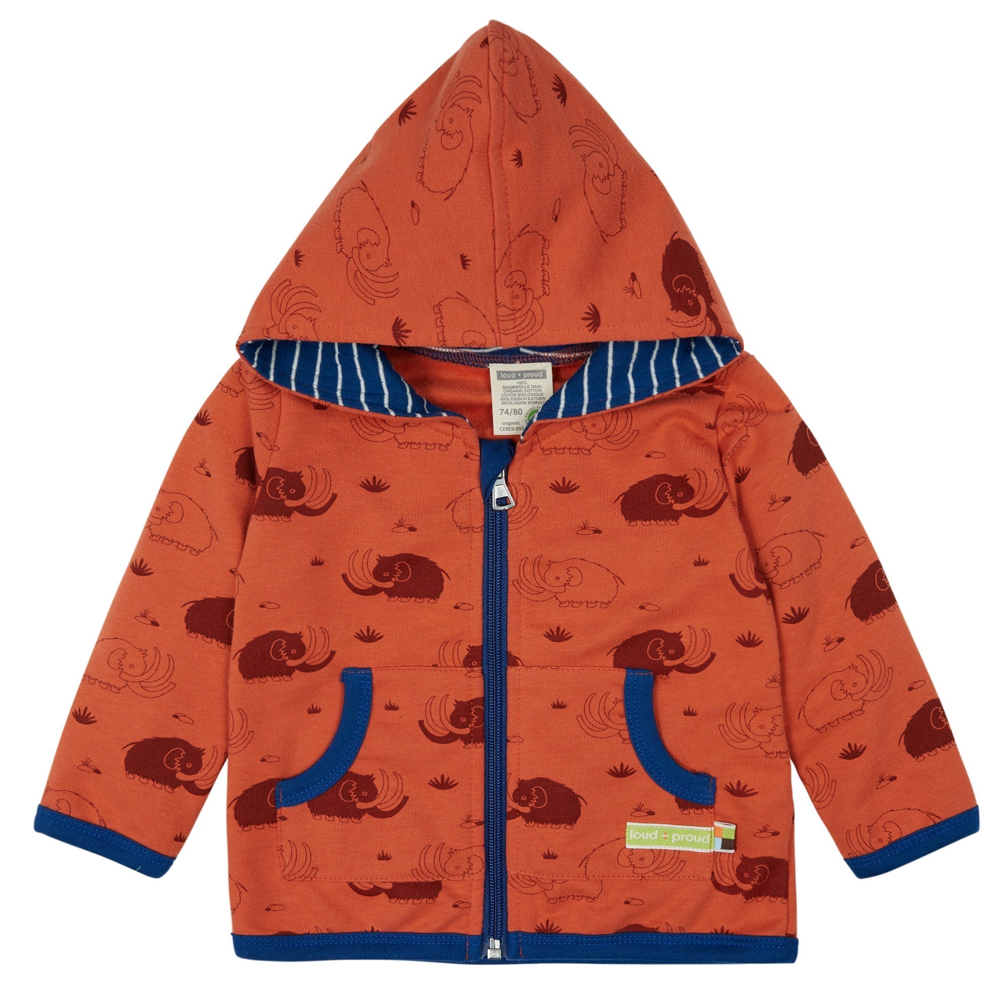 loud-proud-jacke-druck-kinder-sweatjacke-mit-kapuze image 1