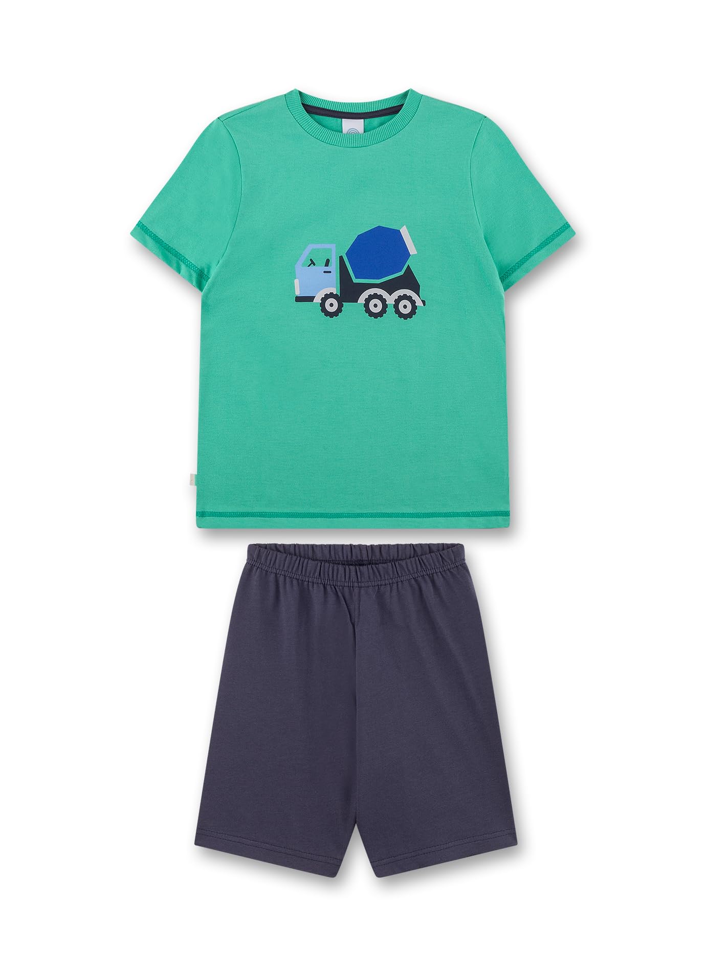 sanetta-jungen-schlafanzug-kurz-gr-n-pyjamaset-aus-baumwolle-f-r-jungen image 1