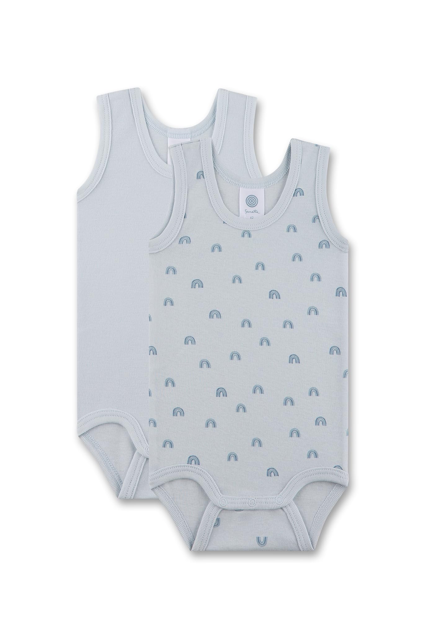 sanetta-baby-body-rmellos-doppelpack-beige-regenbogen-bio-baumwolle-2er-set image 1