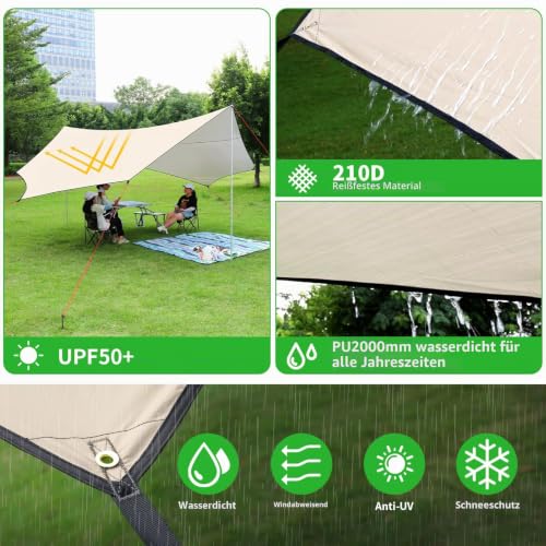 desoto-outdoor-tarp-sonnenschutz-berdachung-5-x-5-m-wasserdicht image 8