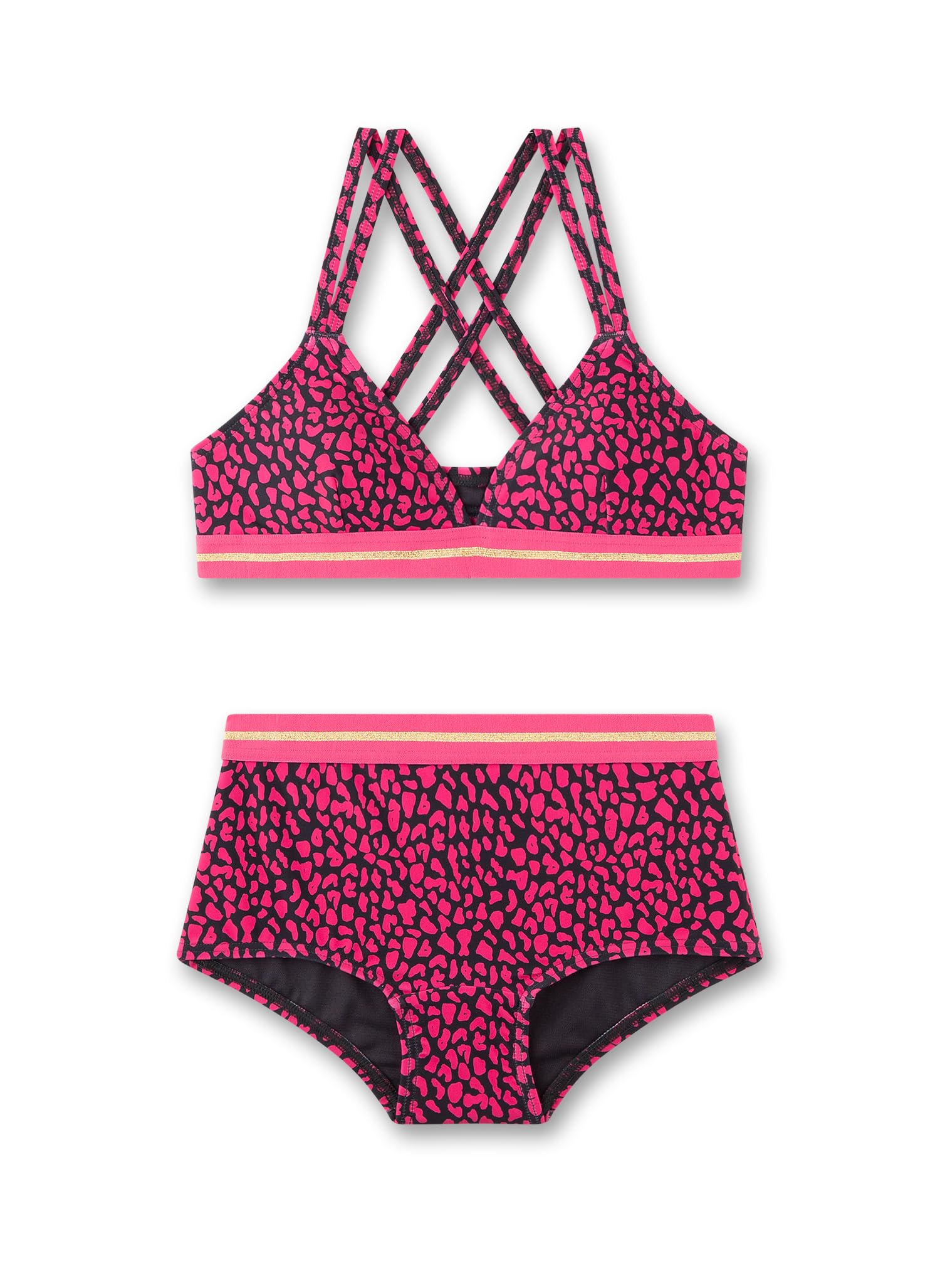 sanetta-m-dchen-bikini-rosa-leo-muster-aus-polyamid-mix image 1