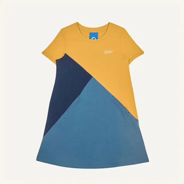 finkid-merikortti-m-dchen-kurzarmkleid-colorblocking-biobaumwolle image 1