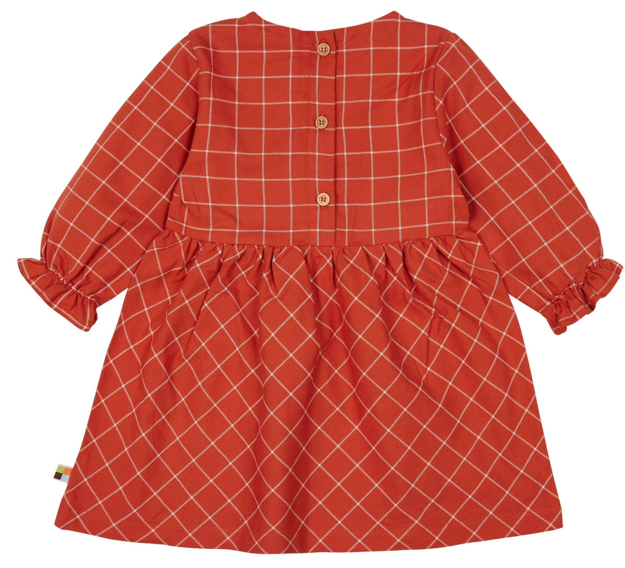 loud-proud-karo-kleid-aus-popeline-mit-r-schen-und-holzkn-pfen image 2