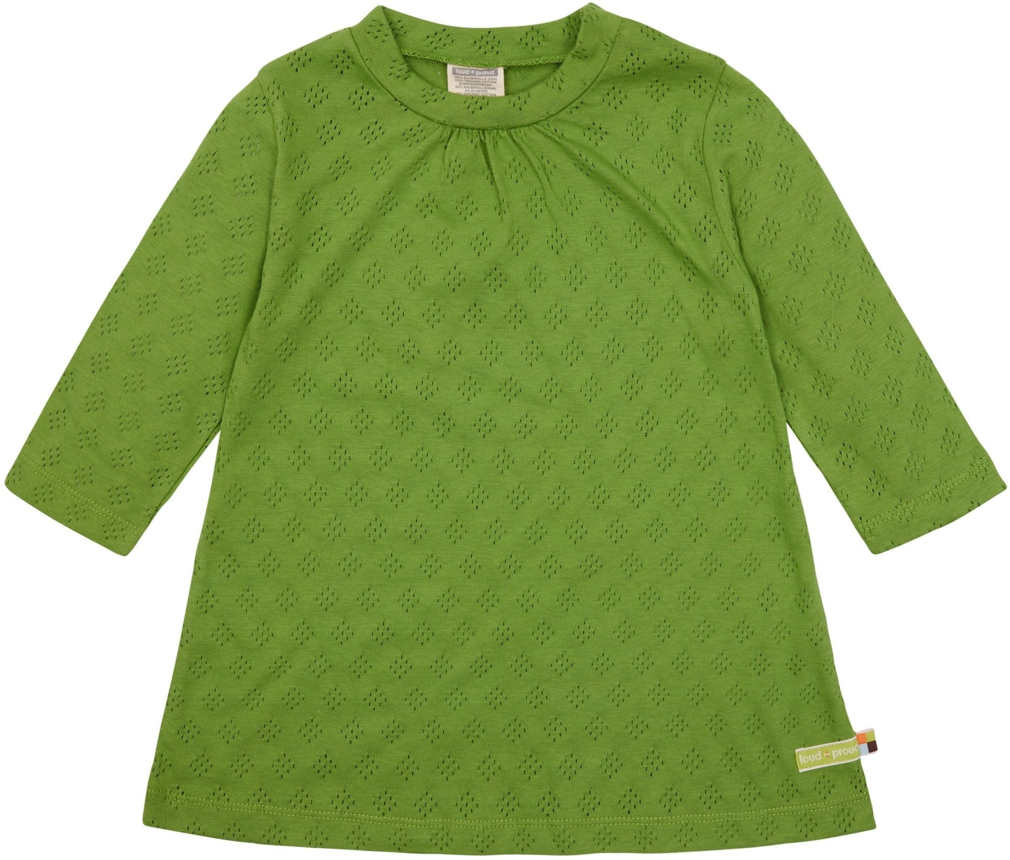loud-proud-kleid-langarm-mit-lochmuster-aus-jacquard-strick image 1