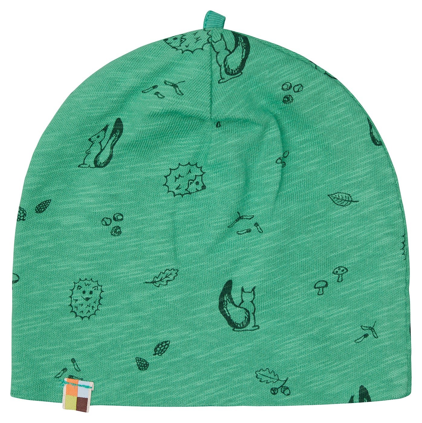 loud-proud-beanie-slub-jersey-wald-druck image 7