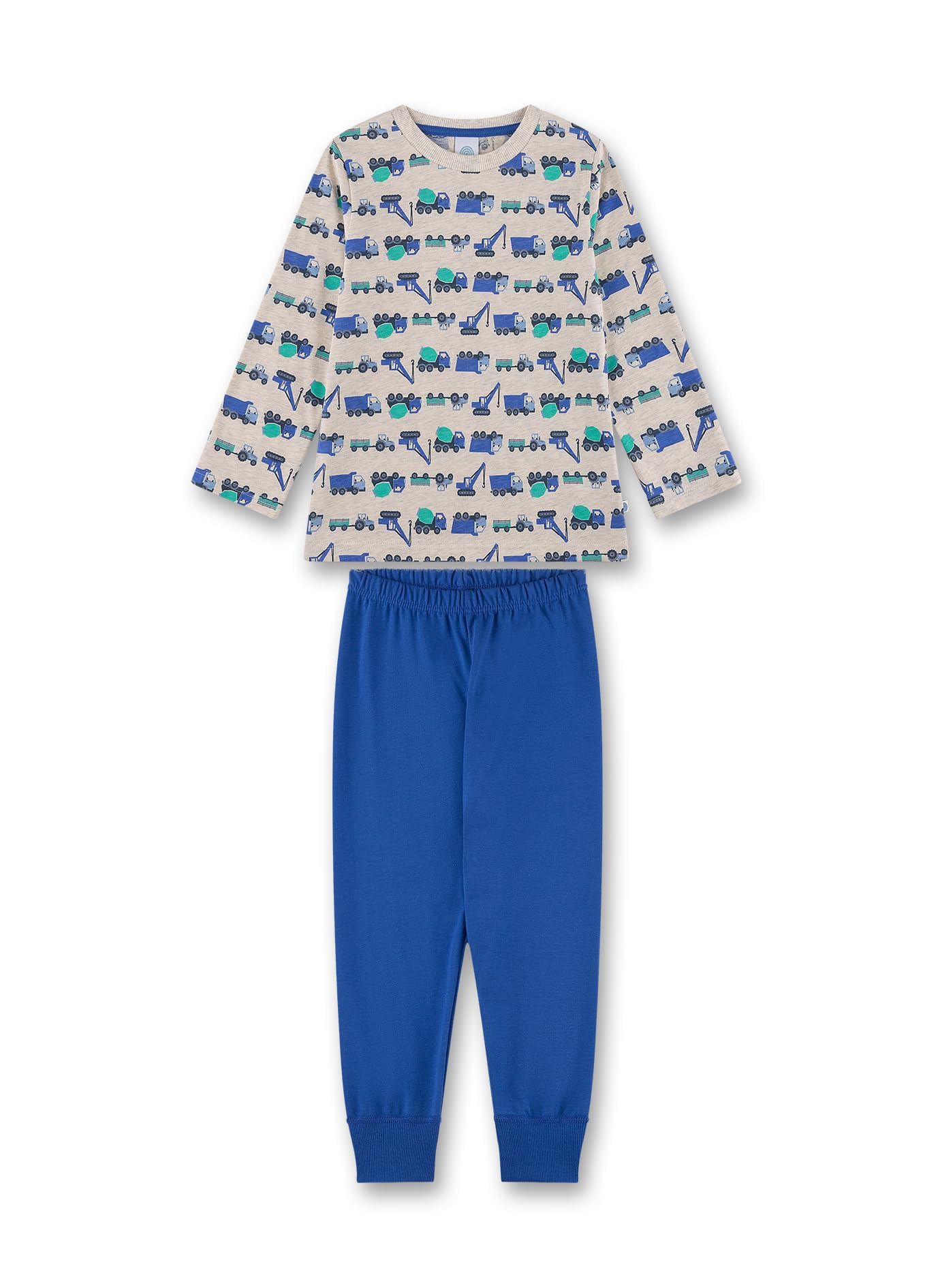 sanetta-jungen-schlafanzug-lang-beigemelange-baumwoll-pyjamaset-f-r-jungen image 1
