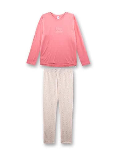 sanetta-m-dchen-schlafanzug-lang-rosa-baumwolle-mit-leggings image 4