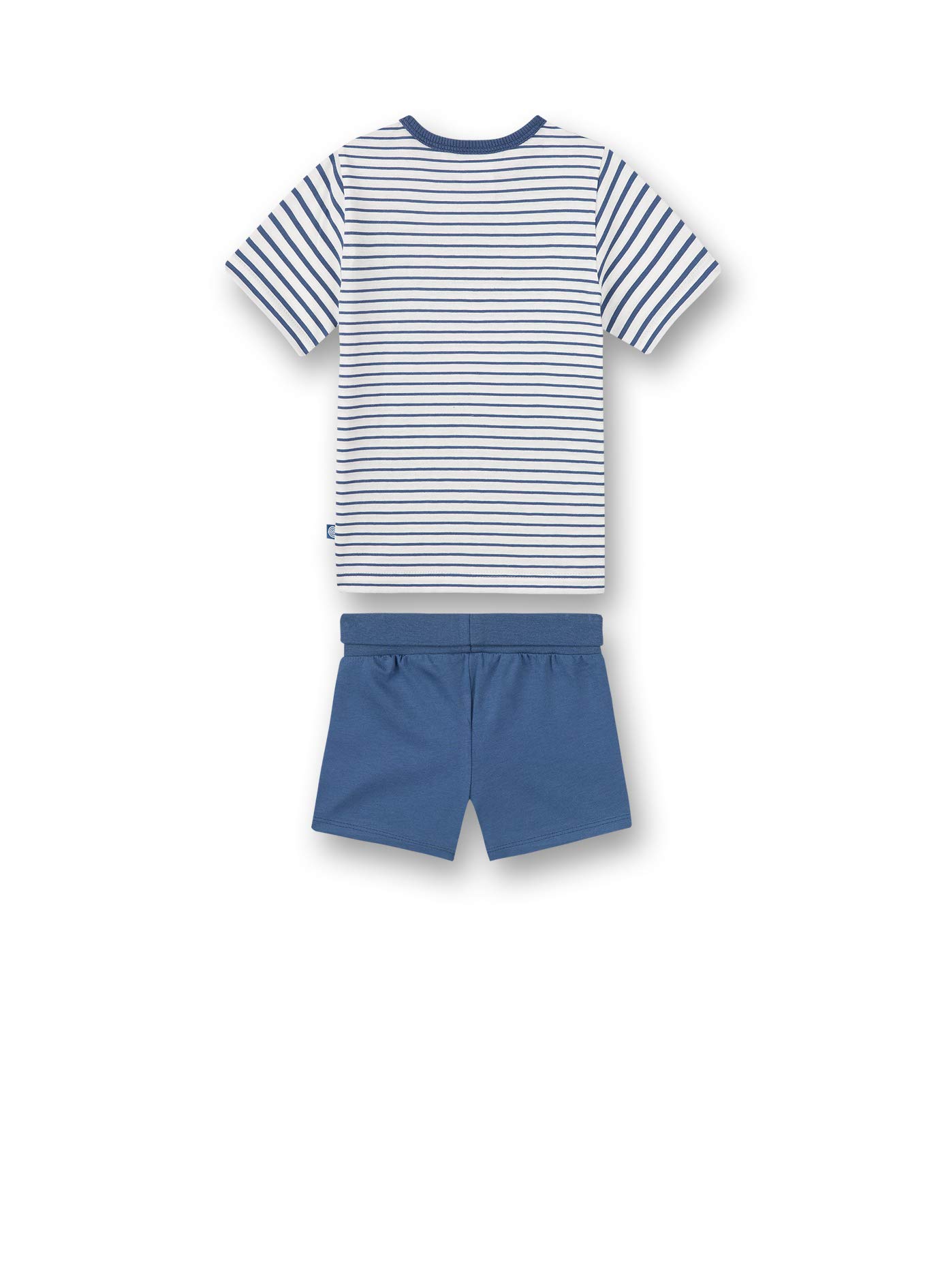 sanetta-baby-jungen-schlafanzug-kurz-blau-kleinkind-pyjama image 2