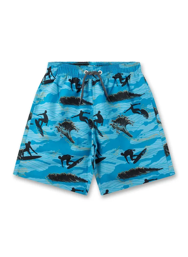 sanetta-jungen-badeshorts-blau-surfer-aus-recyceltem-polyester image 1