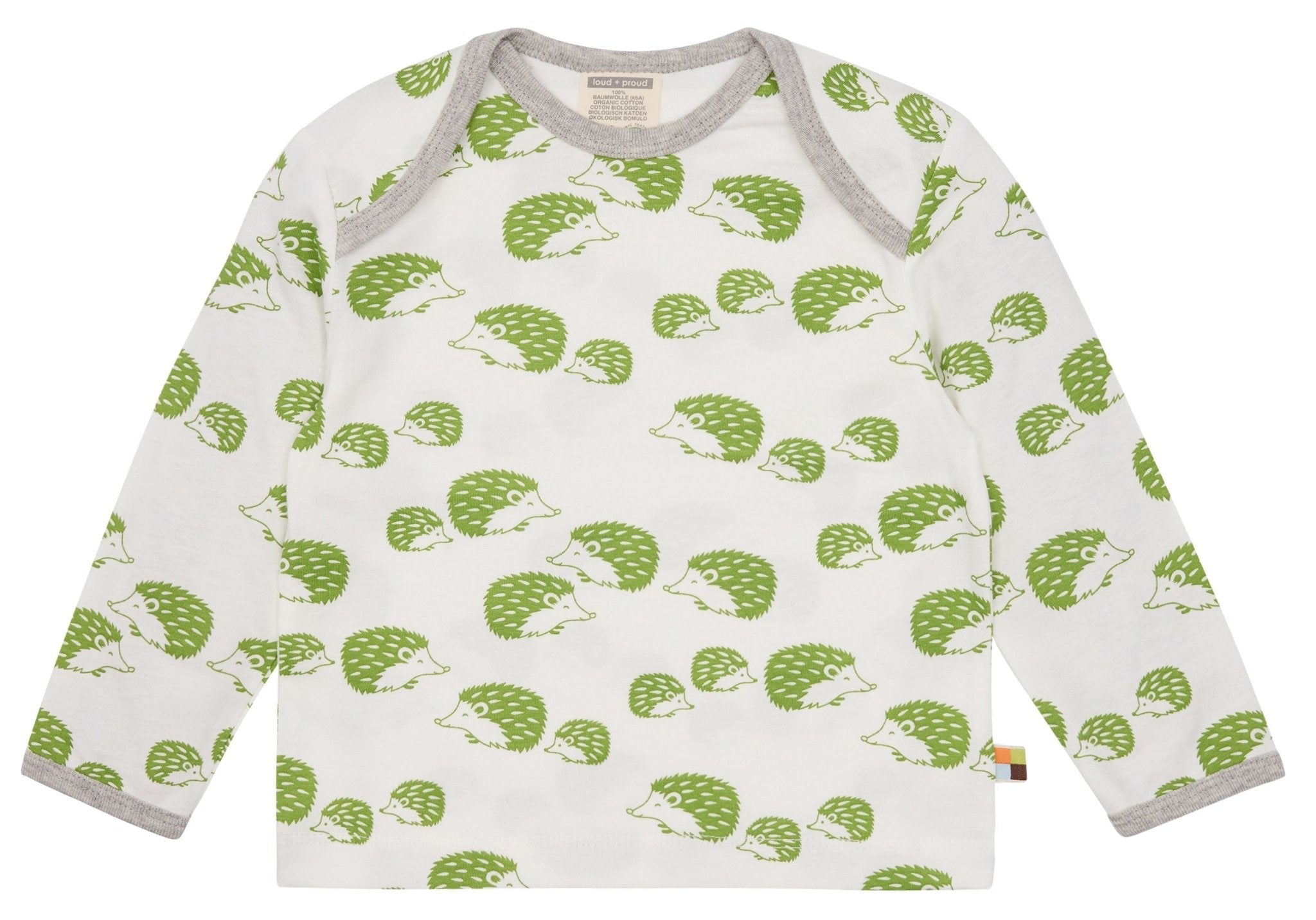 loud-proud-shirt-langarm-mit-druck-igel-fuchs-aus-bio-baumwolle image 1