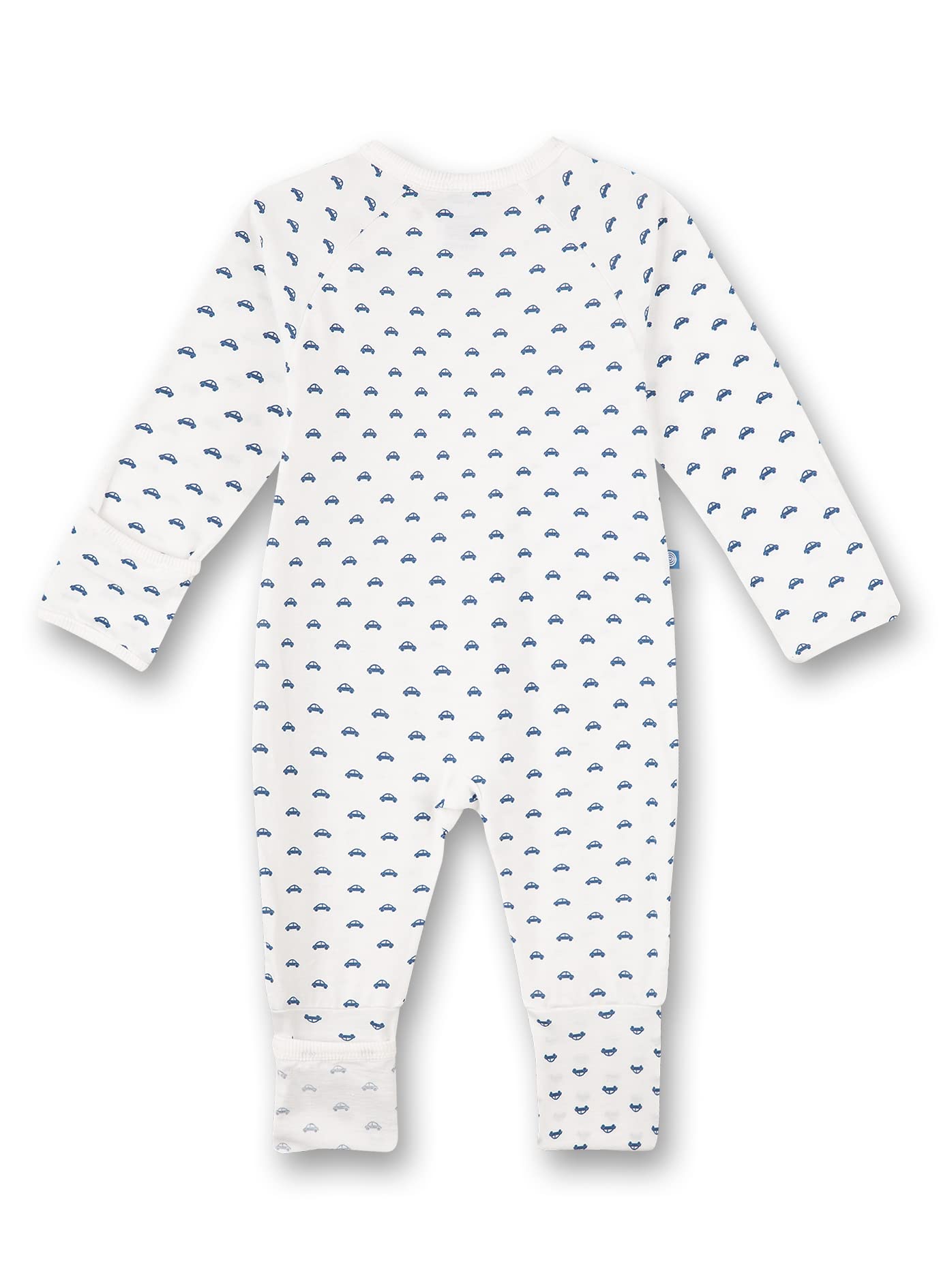 sanetta-baby-strampler-wei-auto-baby-overall-aus-bio-baumwolle-f-r-jungen image 2