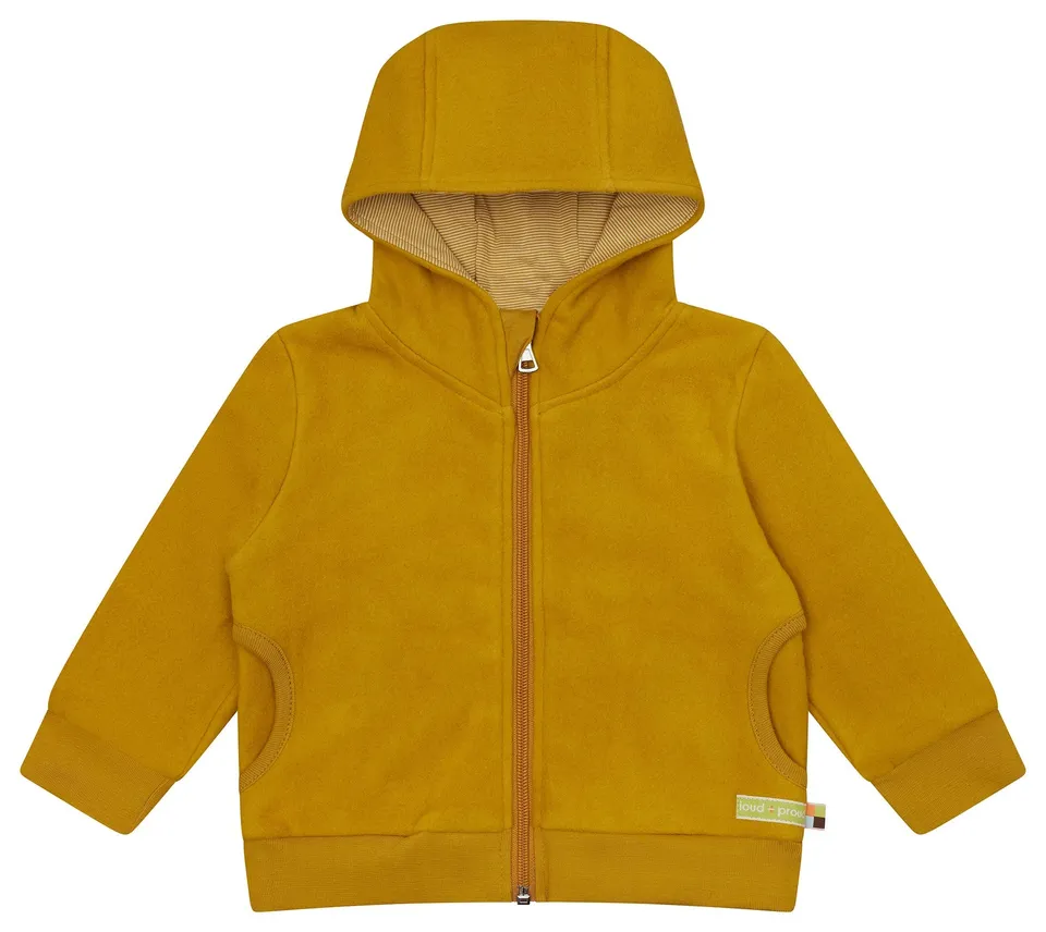 loud-proud-jacke-aus-baumwoll-fleece-kinder-kapuzenjacke image 1