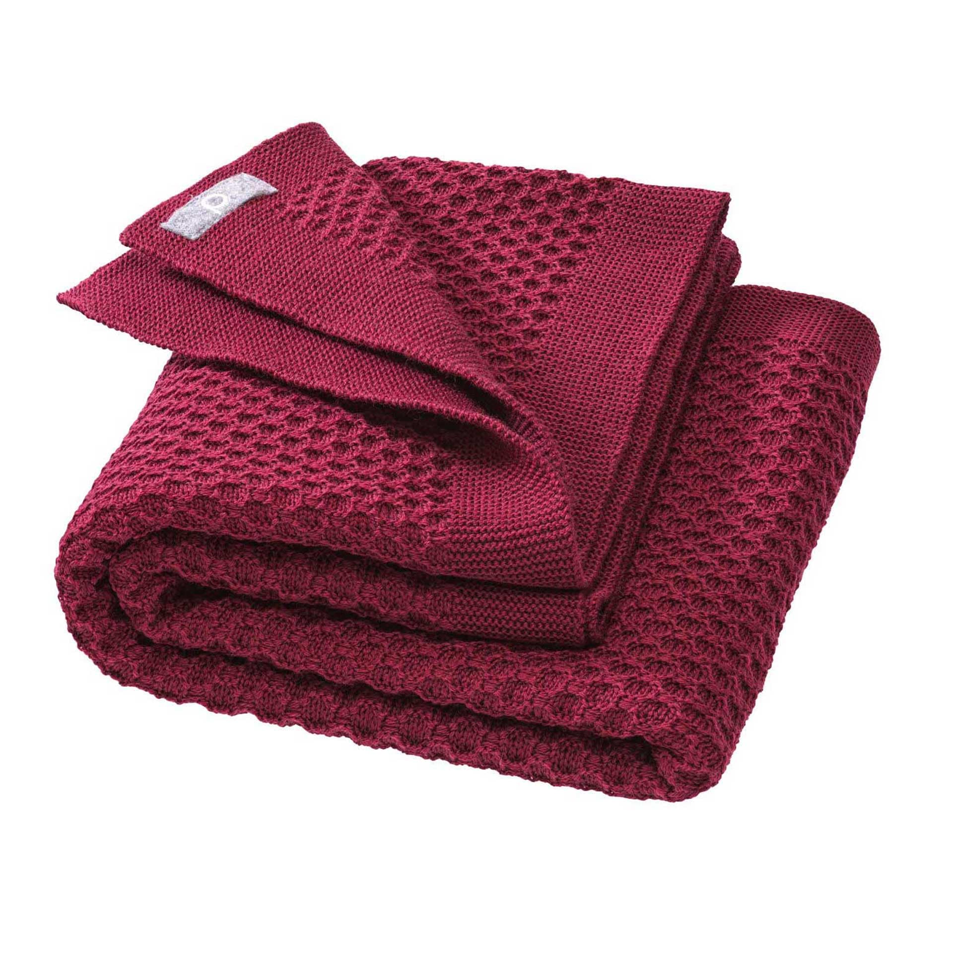 disana-waben-strickdecke-cassis-babydecke-aus-100-bio-merinowolle-gots image 1