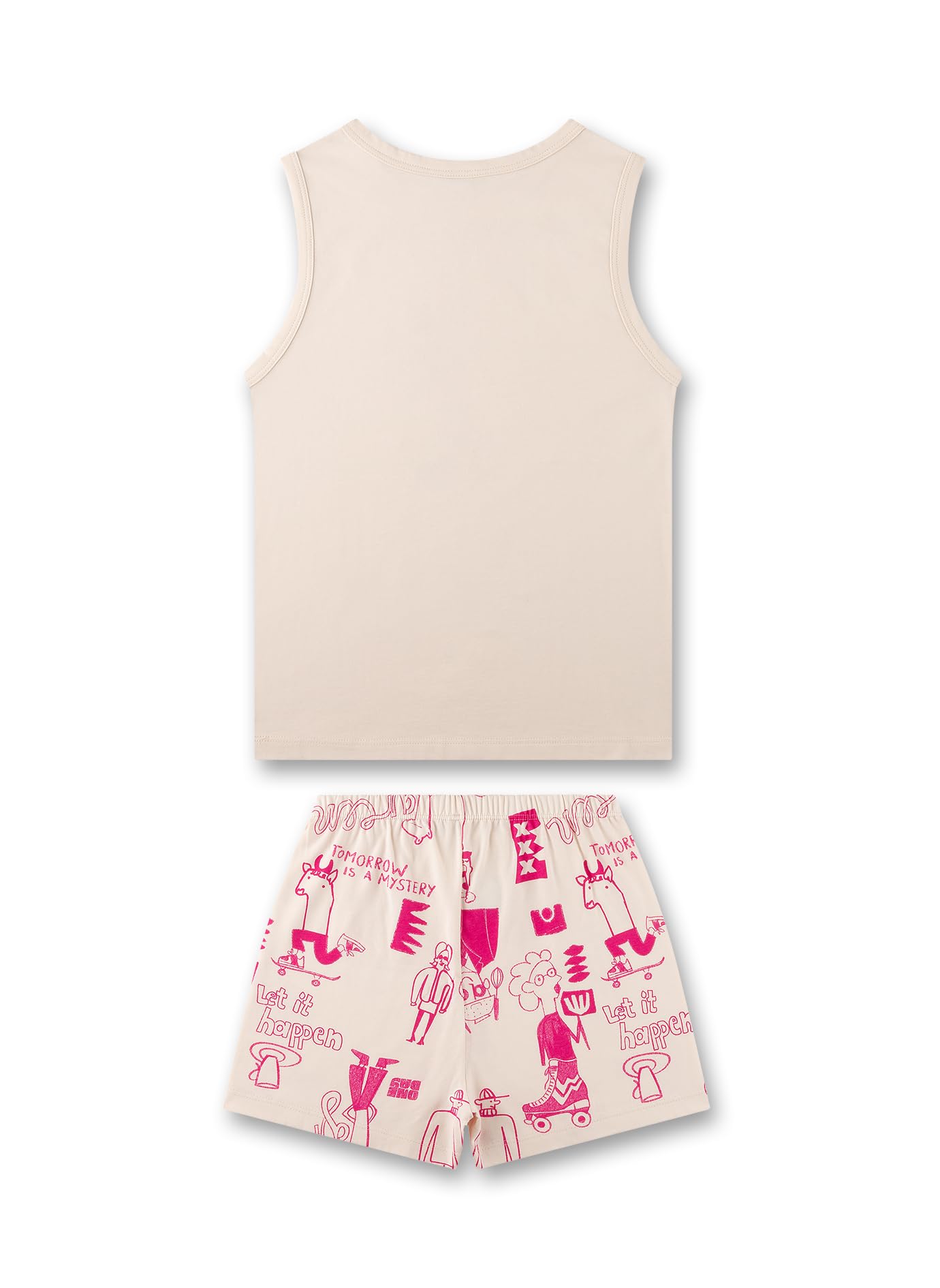 sanetta-m-dchen-schlafanzug-kurz-pink-pyjamaset-aus-baumwolle image 2