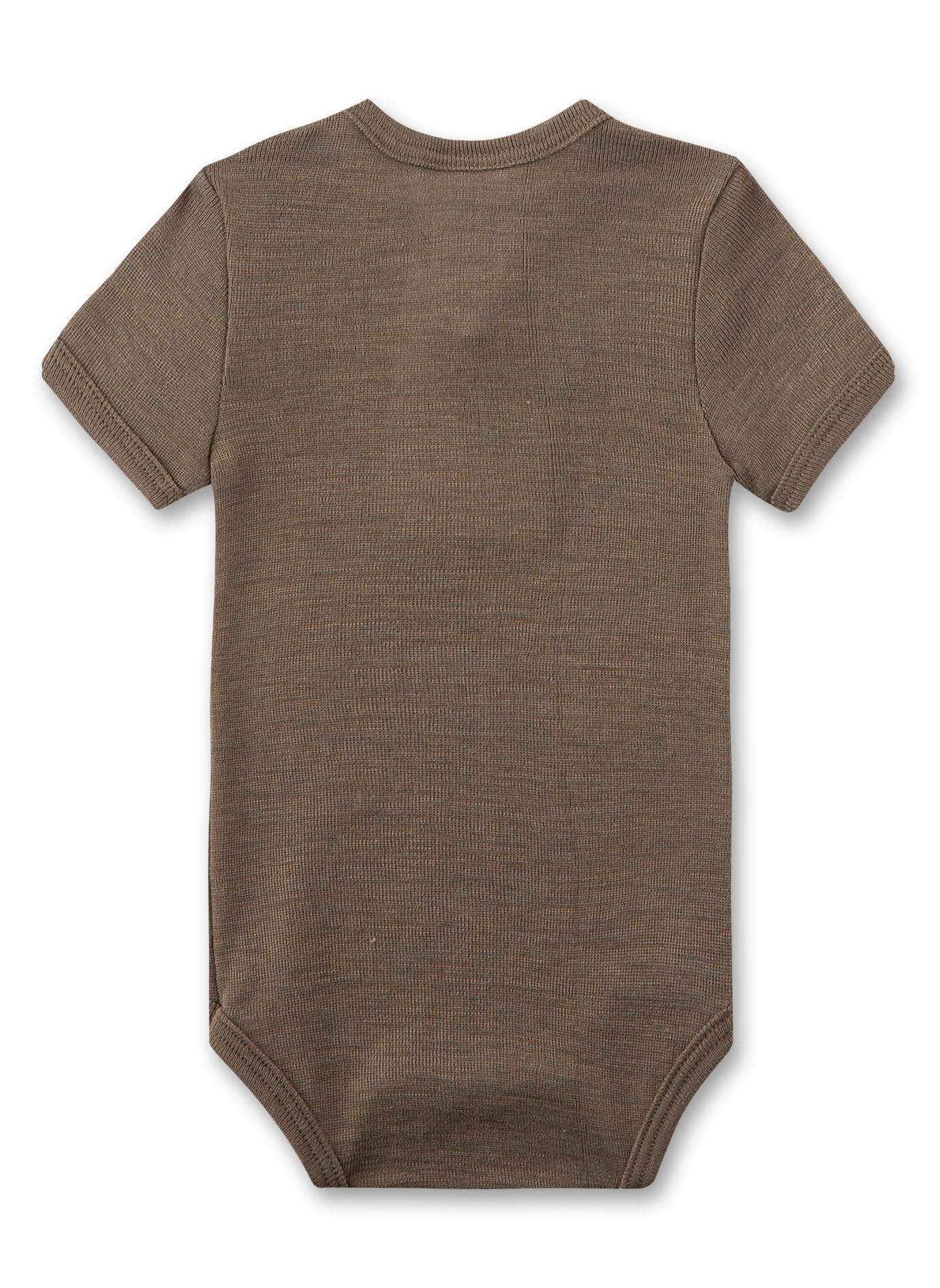 sanetta-baby-body-kurzarm-beige-aus-wolle-und-seide image 2