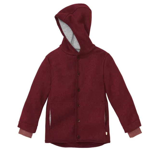 disana-walk-jacke-baby-kinder-100-bio-merino-wollwalk-mit-kapuze-gr-74-140 image 1