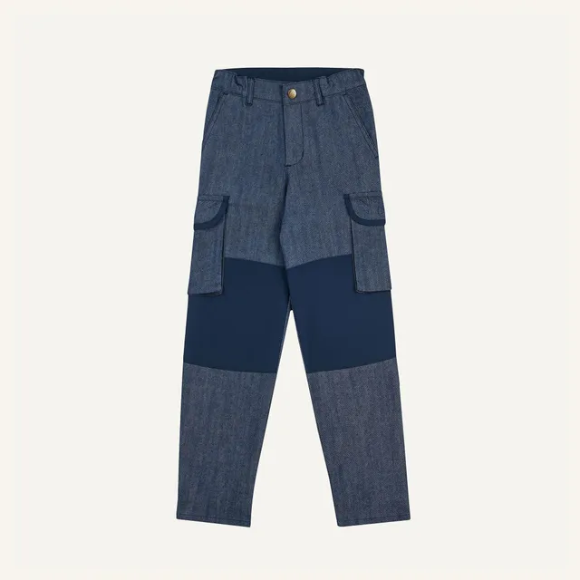 finkid-kelkka-denim-jeanshose-workerstil-mit-verst-rkung-und-mitwachs image 1