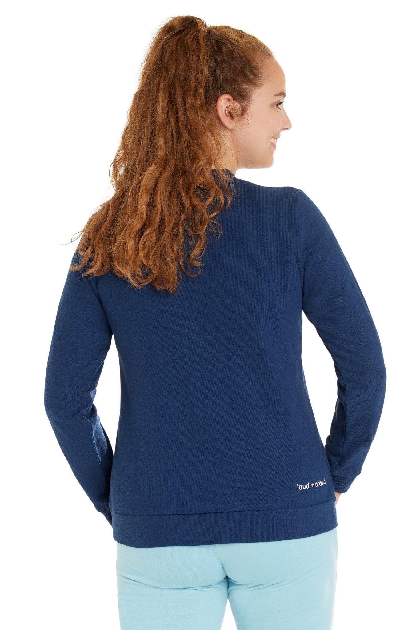 loud-proud-damen-sweat-strukturmuster-mit-v-ausschnitt image 6