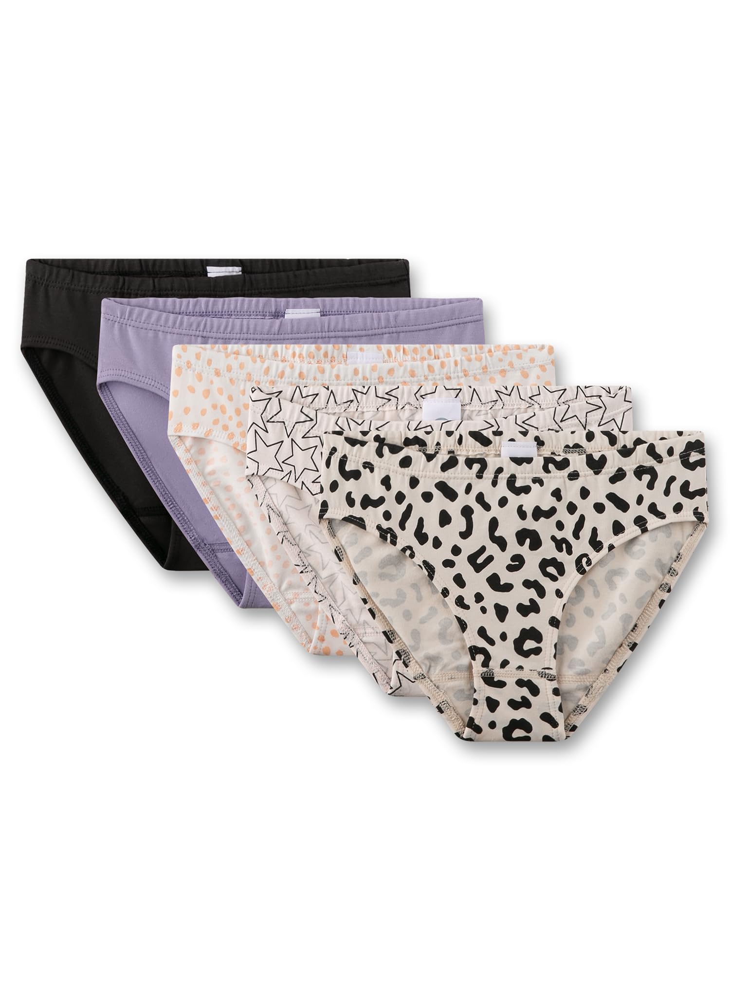 sanetta-m-dchen-rioslip-5er-pack-leo-stern-dots-lila-schwarz image 1