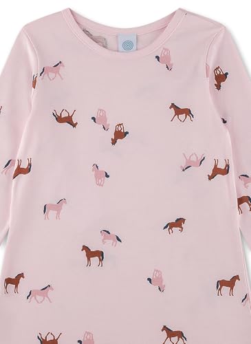 sanetta-m-dchen-nachthemd-langarm-rosa-pferd-nachtw-sche-aus-baumwolle image 6