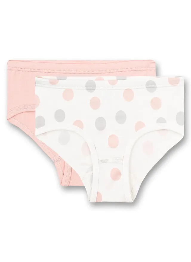 sanetta-m-dchen-h-ftslip-doppelpack-rosa-wei-dots-allover-baumwolle-2er-set image 1