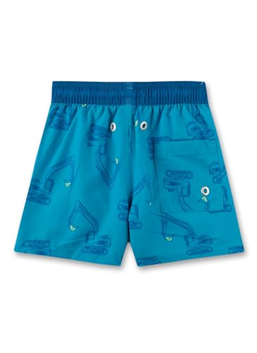 sanetta-jungen-badeshorts-blau-bagger-aus-recyceltem-polyester image 5