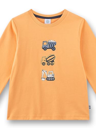 sanetta-jungen-schlafanzug-lang-orange-baustellen-fahrzeuge-baumwolle image 6