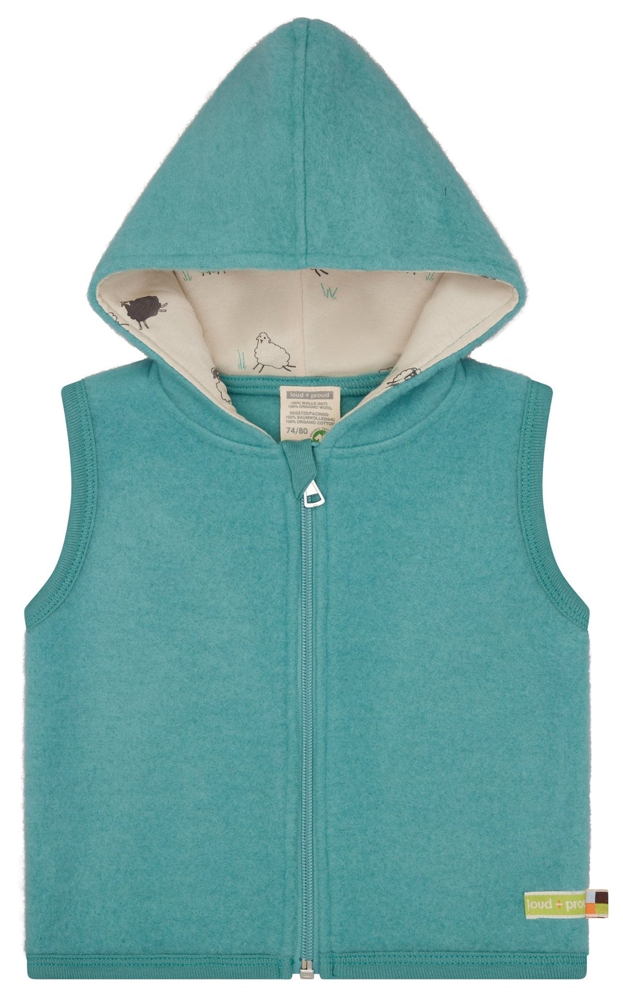 loud-proud-merino-wollfleece-weste-mit-kapuze-bio-woll-fleece-weste image 7