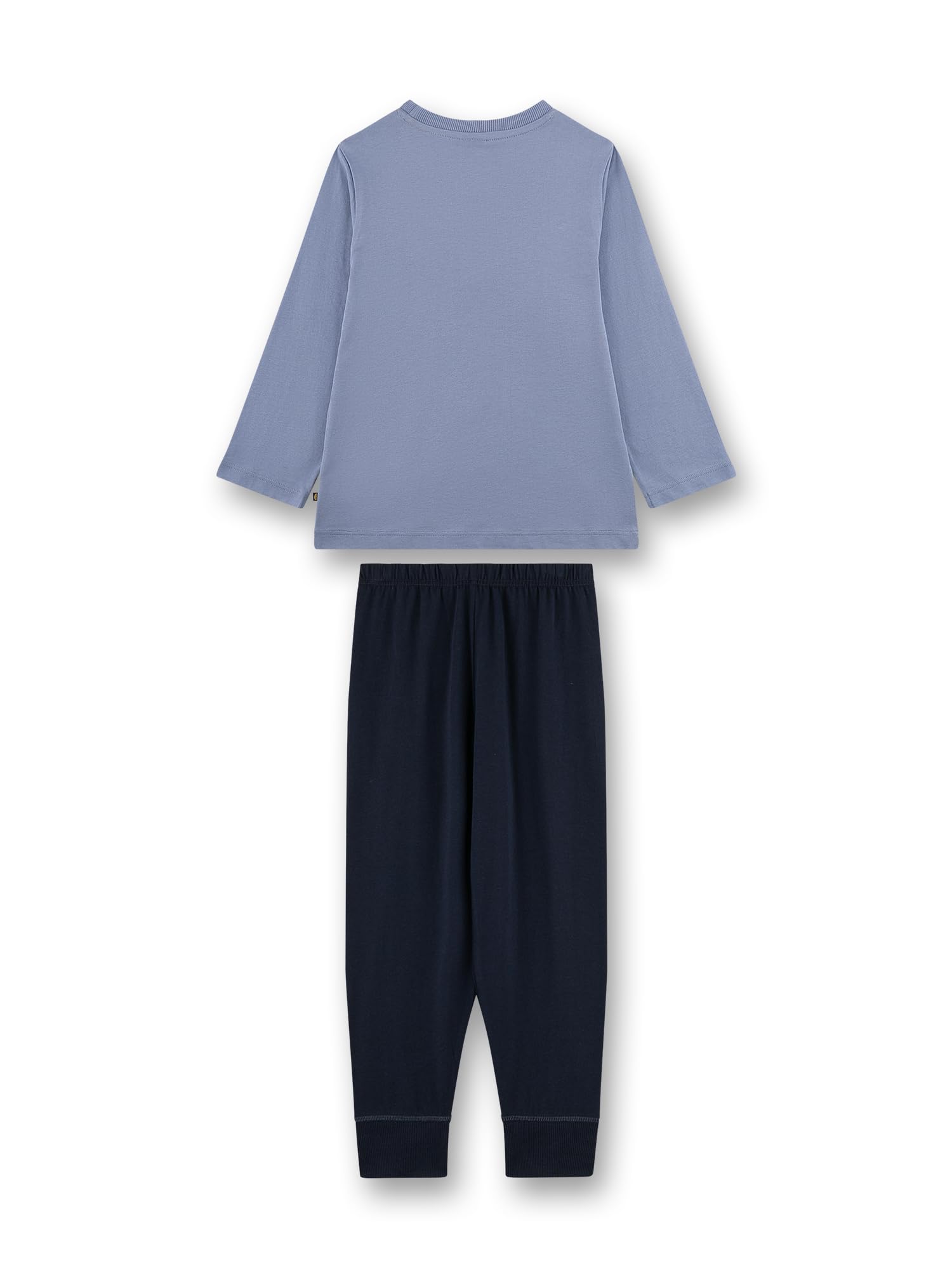 sanetta-jungen-schlafanzug-lang-blau-mammut-aus-baumwolle image 2