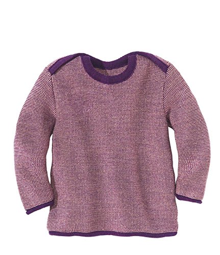 disana-melange-pullover-wolle-blau-mit-schlupf-kragen image 4