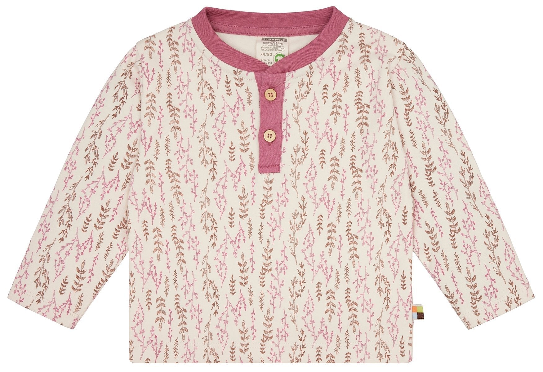 loud-proud-shirt-interlock-mit-druck-t-shirt-mit-holzkn-pfen image 1