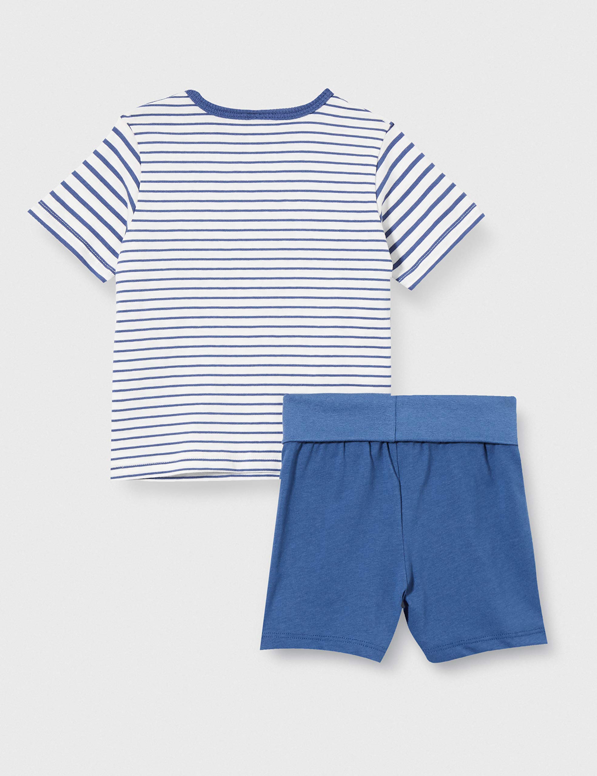 sanetta-baby-jungen-schlafanzug-kurz-blau-kleinkind-pyjama image 4