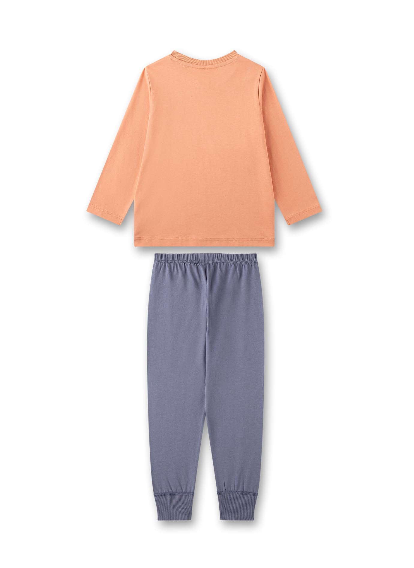 sanetta-jungen-schlafanzug-orange-pyjamaset-aus-baumwolle image 2