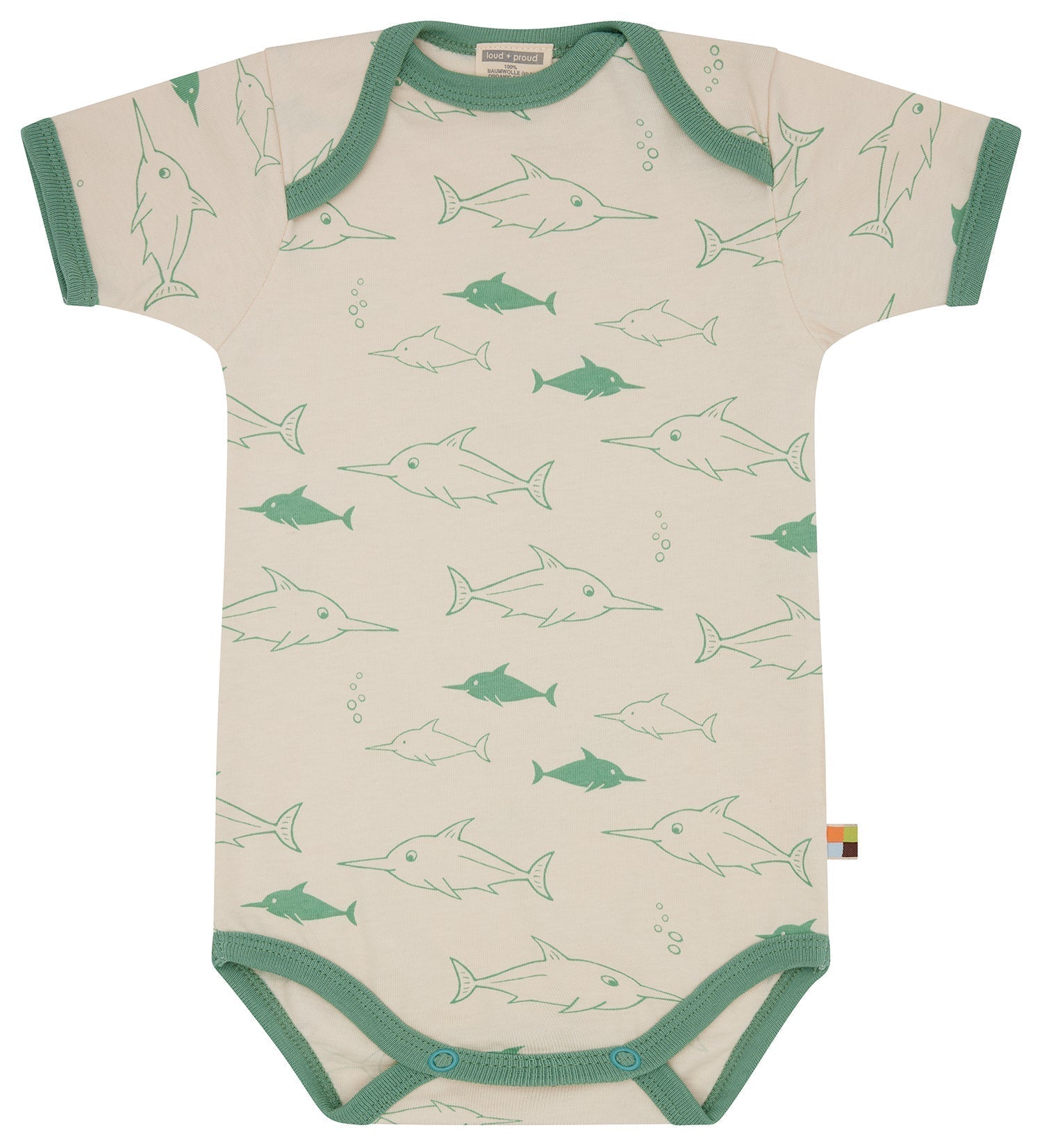 loud-proud-baby-body-kurzarm-mit-tiermotiv-druck image 4