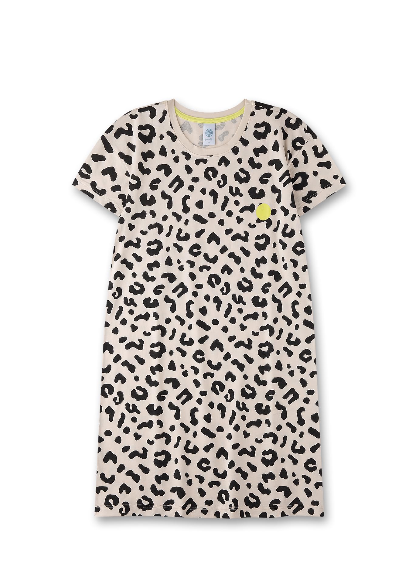 sanetta-m-dchen-nachthemd-beige-leo-allover-baumwolle image 1