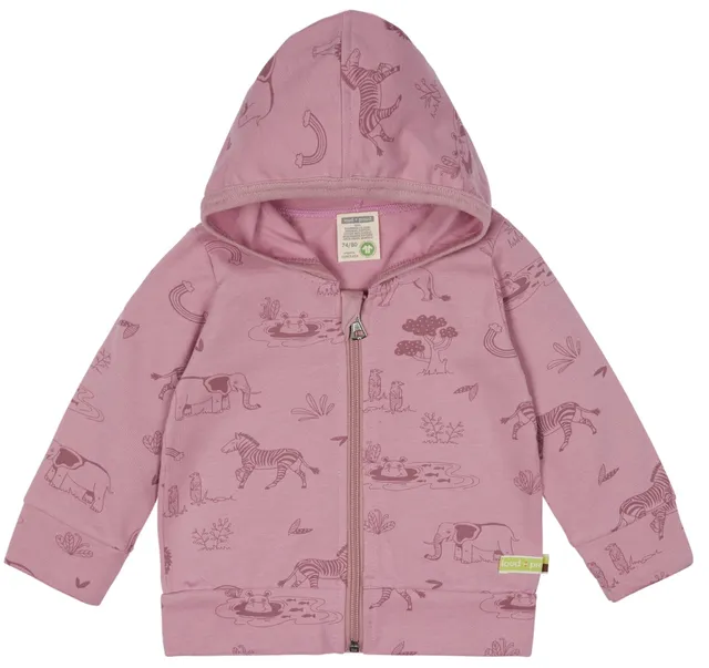 loud-proud-kapuzenjacke-mit-druck-sweatjacke-mit-rei-verschluss image 1