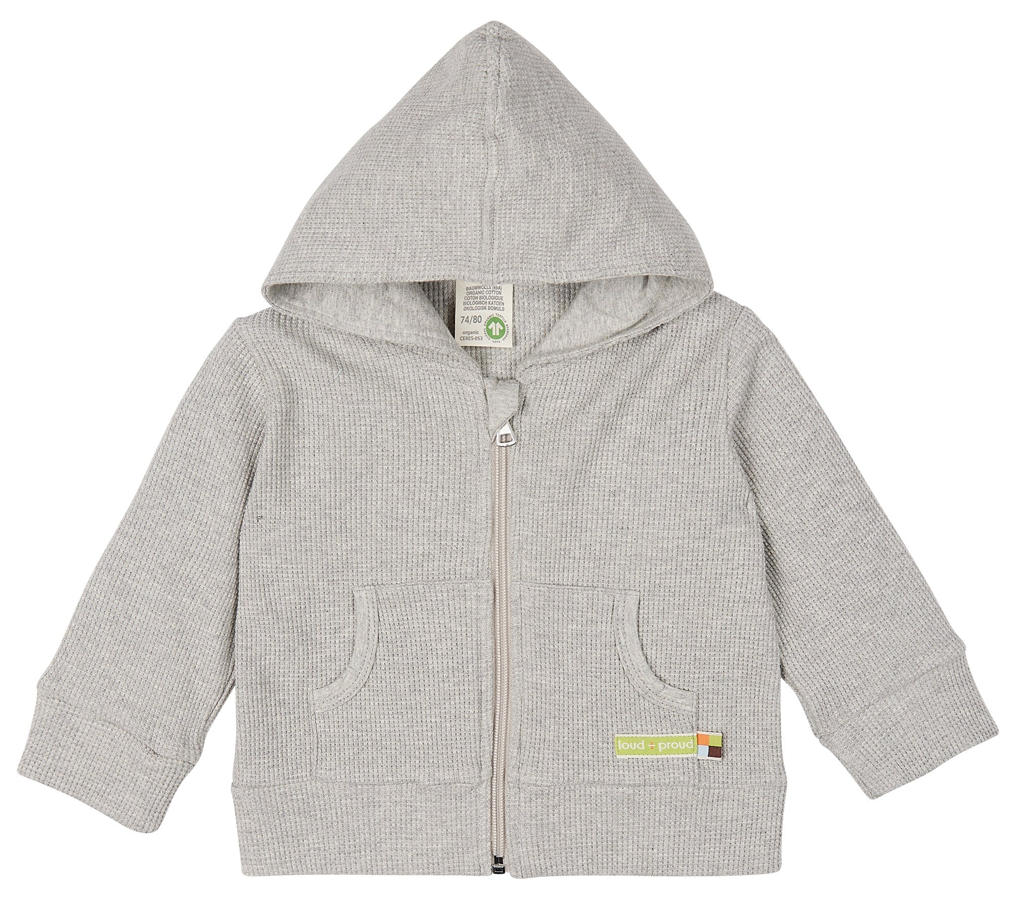 loud-proud-kapuzenjacke-waffelstruktur-sweatjacke-mit-k-ngurutaschen image 7