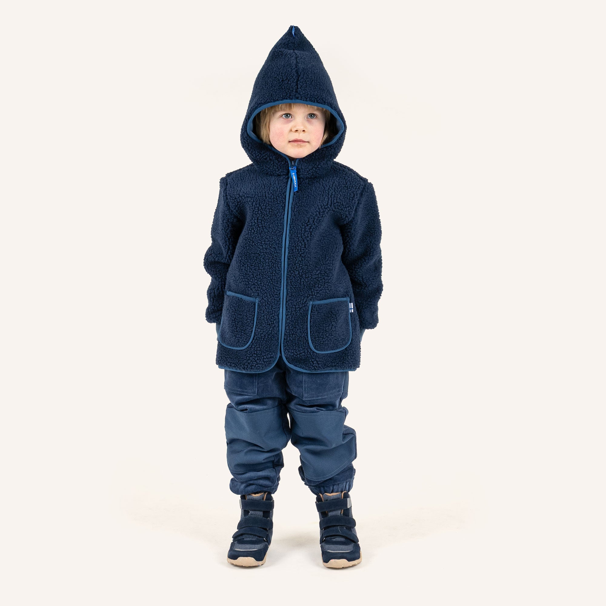 finkid-tonttu-teddy-kinder-teddyfleece-jacke-zip-in image 2