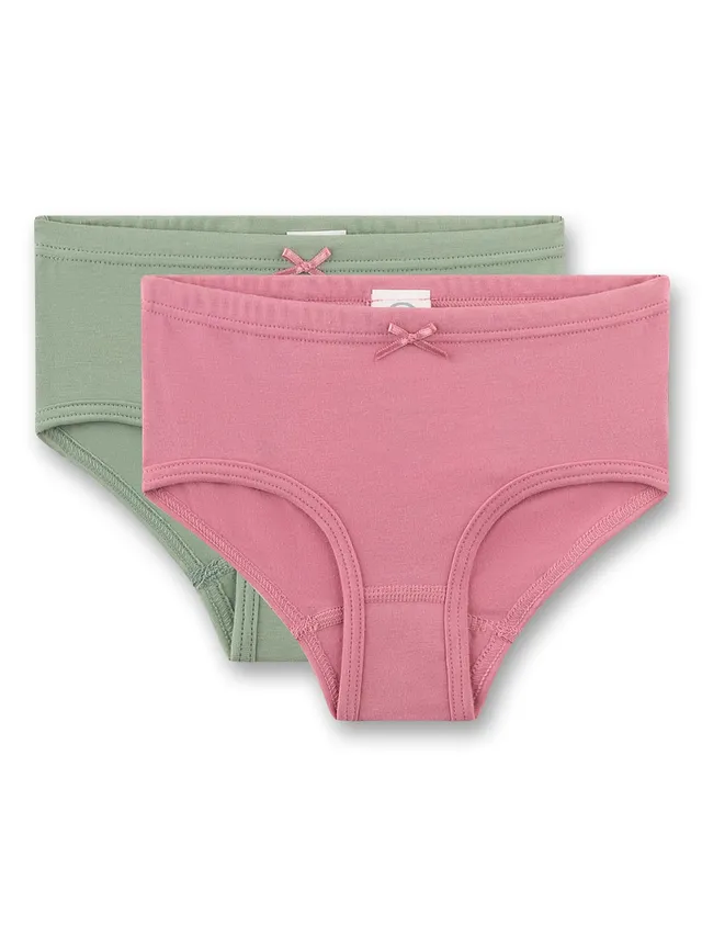sanetta-m-dchen-h-ftslip-rosa-gr-n-aus-baumwolle-2er-set-kinder-unterhose image 1