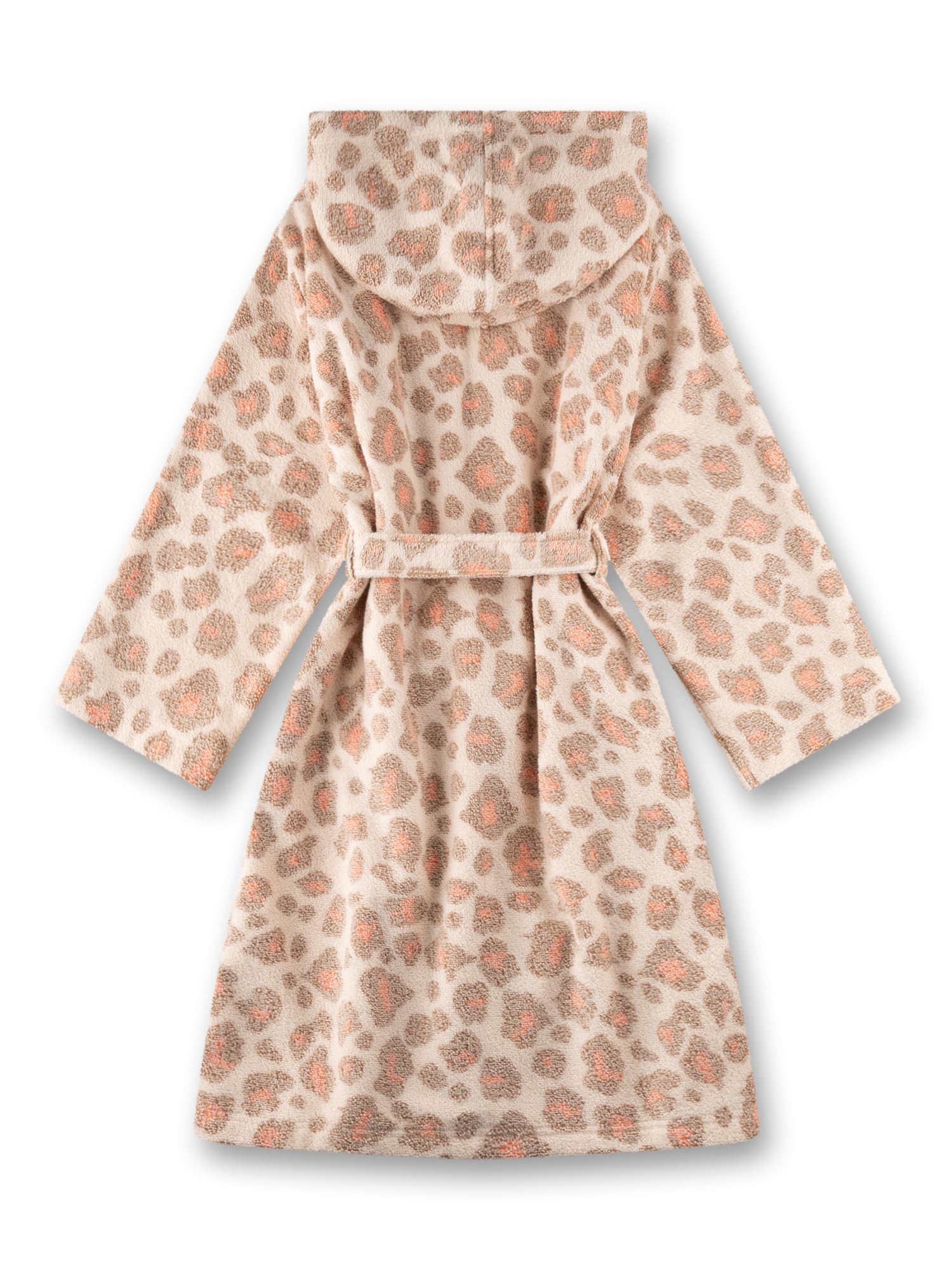 sanetta-m-dchen-bademantel-orange-leo-print-aus-baumwolle image 2