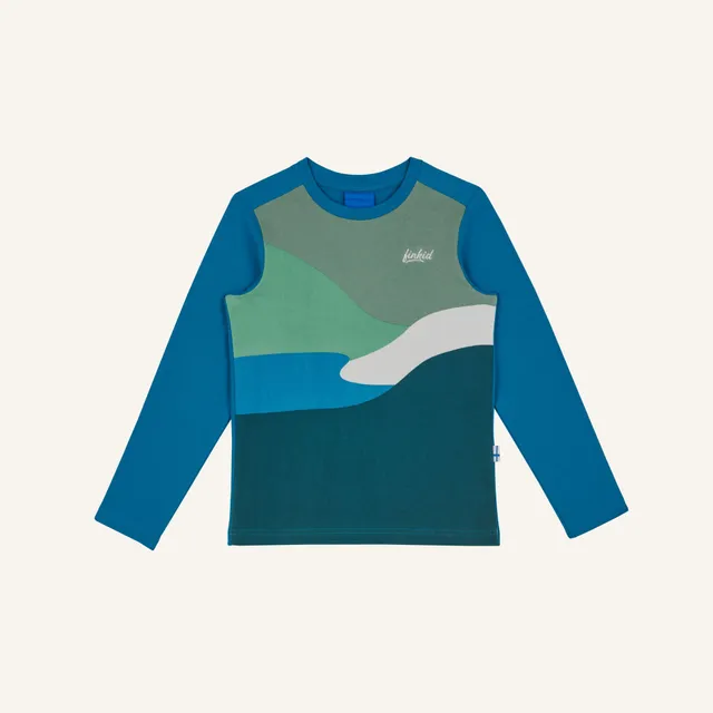 finkid-ilo-kinder-longsleeve-bio-baumwolle-landschaftsprint image 1