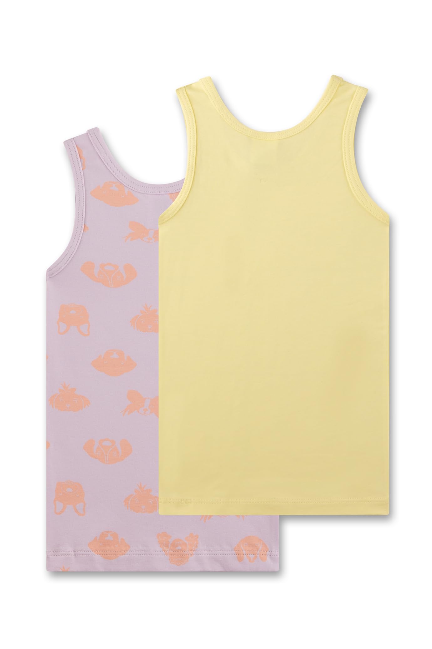 sanetta-m-dchen-unterhemd-doppelpack-rosa-gelb-mit-hund-unterhemd-aus-bio-baumwo image 2